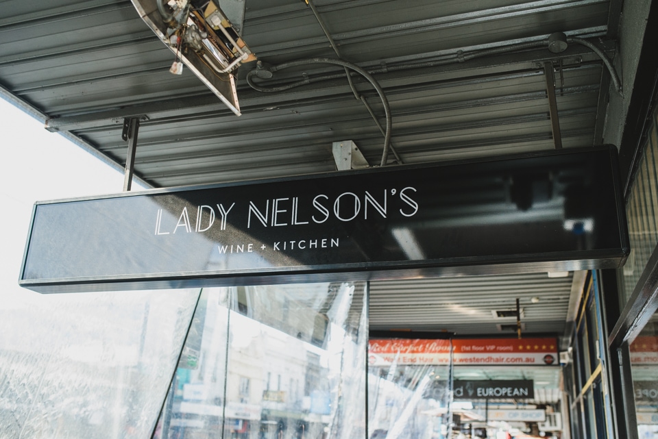 Lady Nelson's wine and kitchen on Chapel Street, Windsor, in Melbourne.