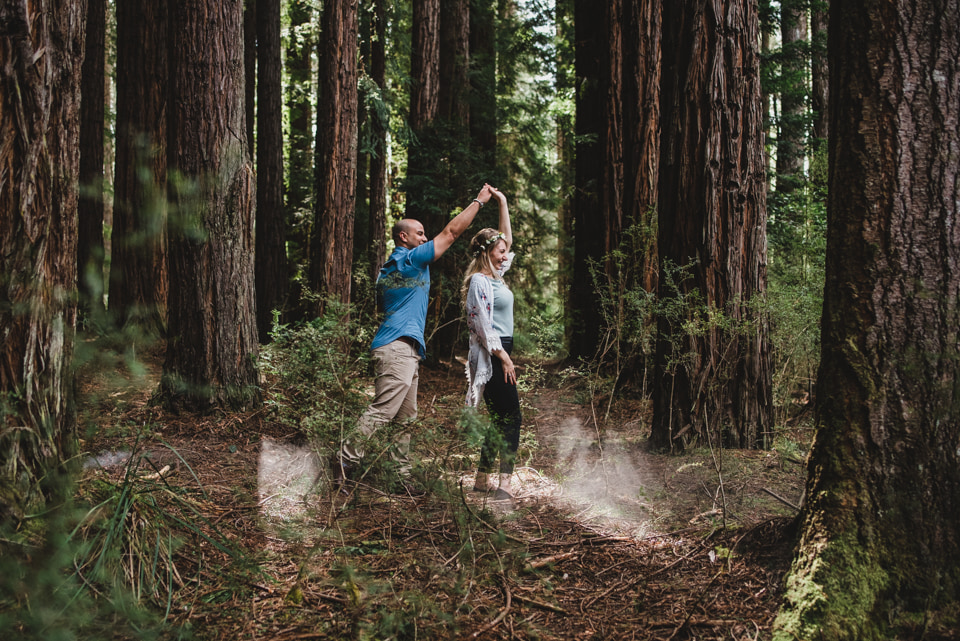 Dancing in Redwood Forest, Yarra Valley.